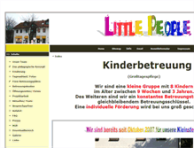 Tablet Screenshot of littlepeople-allach.de